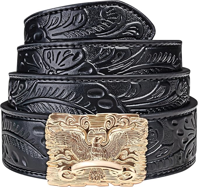 Dubulle Designer Mens Belts, Sliding Automatic Buckle Ratchet Dress Belt TOP Genuine Leather Strap Gifts