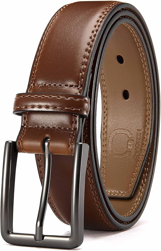 CHAOREN Mens Belt Leather - 1 3/8" Dress Belts for Men - Considerate Gift for Work Business Casual Jeans