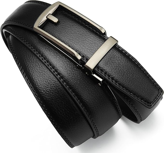 CHAOREN Mens Dress Belt - Ratchet Belt Leather 1 1/4" Comfort Click - Perfect Companion to Mens Dress Shoes