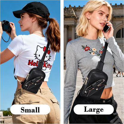INICAT Small Sling Bag for Women Everyday & Travel Crossbody Bags Lightweight Cross Body Purses Vegan Leather