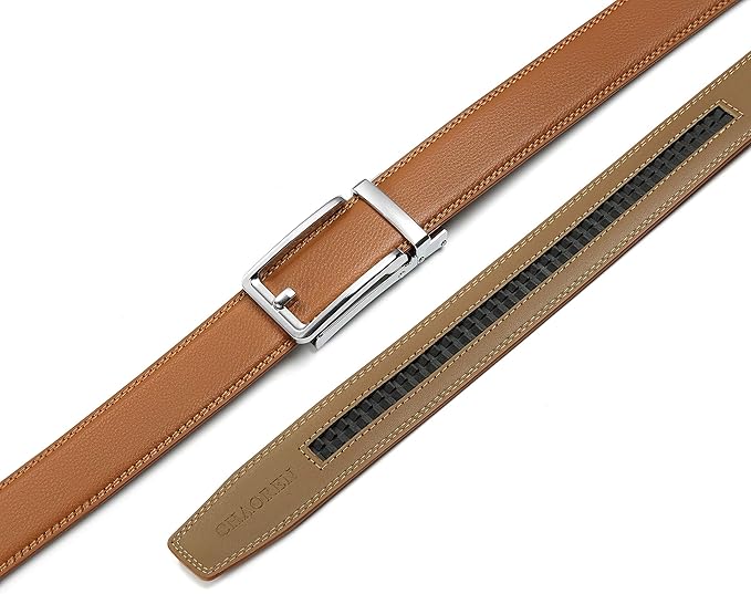 CHAOREN Click Belts for Men - Mens Ratchet Belt 1 3/8" for Dress Pants - Perfect Companion to Men's Oxfords