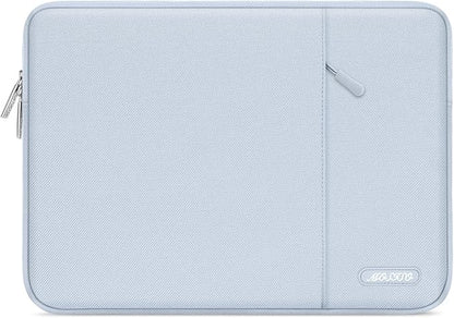 MOSISO Laptop Case 13 inch, Laptop Sleeve Compatible with MacBook Neo/Air/Pro 13 inch with A18/M5/M4/M3/M2/M1 Chip 2026-2016, Polyester Vertical Computer Sleeve Bag with Pocket, Baby Blue