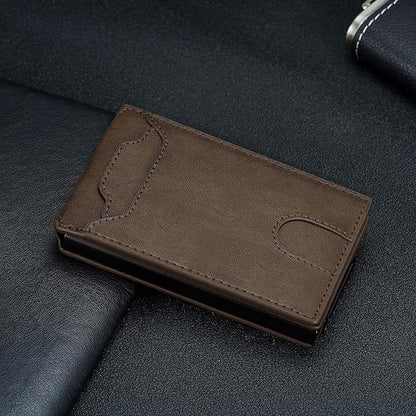 Card Wallet for Men Slim Minimalist: Smart Pop Up Wallets with Money Clip - RFID Front Pocket Credit Card Holder - Gift for Men Husband