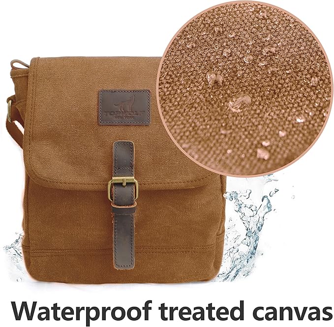 Canvas Messenger Bag Small Crossbody Bag Casual Travel Working Tools Bag Shoulder Bag Hold Phone Handset Anti Theft | Small, Casual, Travel, Working Tools Bag, Hold Phone, Handset