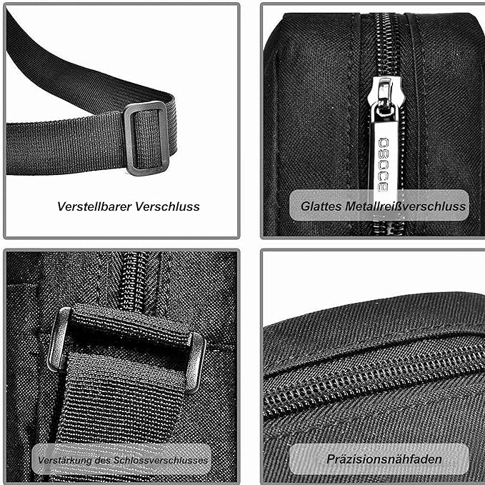 OSOCE Messenger Bag Crossbody Shoulder Bag for Men | Slim Business Design, Lightweight Commuter