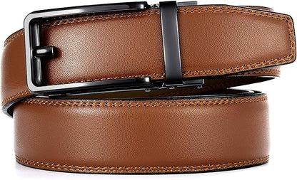 CHAOREN Click Belts for Men - Mens Ratchet Belt 1 3/8" for Dress Pants - Perfect Companion to Men's Oxfords