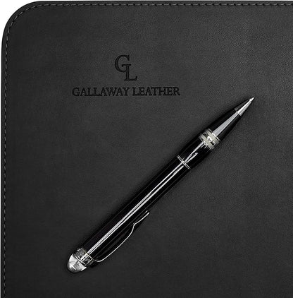 Gallaway Leather Desk Mat,Desk Writing Pad - Office Desk Pad, Medium 24" x 14" Black, Desk Mats on Top of Desks, Gift Ready Elegant Computer Desk Mat Desk Cover Desk Pad Protector PU Leather