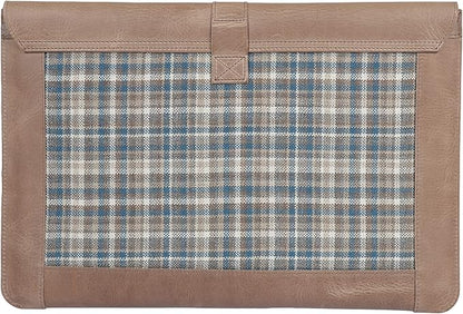 LONDO Leather Sleeve Compatible with MacBook Pro 14 & Air 13-13.3 Inch (M5, M4, M3, M2, M1, Pro, Max) & iPad Pro 12.9, Premium Top Grain Leather Laptop Bag, Mink 2020 to 2026 Models