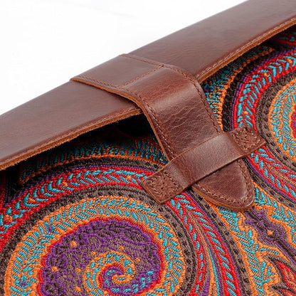 LONDO Leder Hülle Kompatibel mit MacBook Pro 14 & Air 13-13.3 Zoll (M5, M4, M3, M2, M1, Pro, Max) & iPad Pro 12.9, Premium Vollleder Laptop Tasche, Brown Modelle 2020 bis 2026