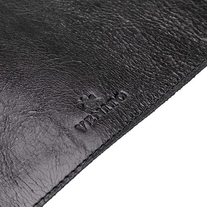 Venito Premium Leather Desk Mat (36 X 19 inch) - Large Mouse Mat for Home Office Accessories (Rustic Black)*
