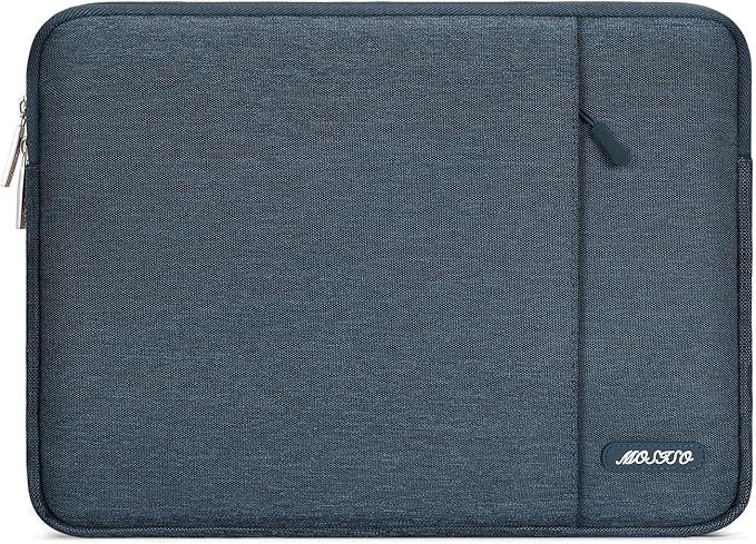 MOSISO Laptop Case 13 inch, Laptop Sleeve Compatible with MacBook Neo/Air/Pro 13 inch with A18/M5/M4/M3/M2/M1 Chip 2026-2016, Polyester Vertical Computer Sleeve Bag with Pocket, Haze Blue