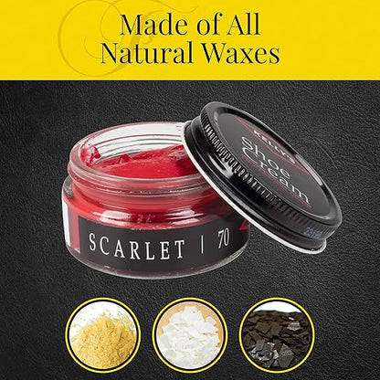 Kelly's Scarlet Shoe Polish 1.5 oz - Professional Leather Shoe Cream