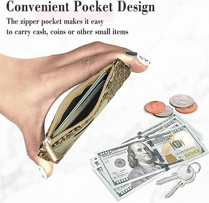 ID Badge Holder with Lanyard, Vertical Bling Shiny ID Badge Card Holder with 1 Clear ID Window, 4 Credit Card Slots, 1 Cash Coin Slot and a Detachable Neck Lanyard (Bling Leopard)