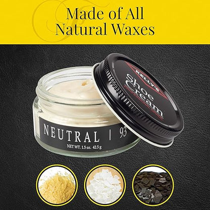Kelly's Neutral Shoe Polish 1.5 oz - Professional Leather Shoe Cream