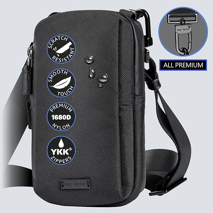 Cell Phone Crossbody Sling Bag EDC – RFID Small Shoulder Bag with Urban Tech Aesthetic