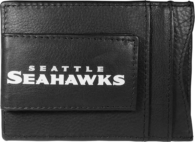 Siskiyou Sports NFL unisex Leather Cash & Cardholder & Money Clip