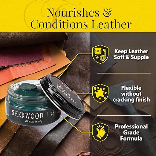 Kelly's Sherwood Shoe Polish 1.5 oz - Professional Leather Shoe Cream