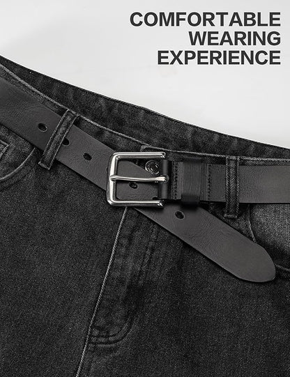Thicken Full Grain Leather Mens Belt Heavy Duty Mens Work Belt Mens Belt High Hardness Buckle Packed In Gift Box