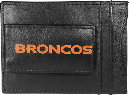 Siskiyou Sports NFL unisex Leather Cash & Cardholder & Money Clip