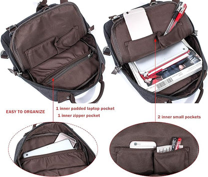 Leaper Retro Crossbody Bag Sling Bag Canvas Messenger Bag for Men Women Shoulder Bag Crossbody Handbags Satchel Travel Bag