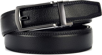 CHAOREN Mens Dress Belt - Ratchet Belt Leather 1 1/4" Comfort Click - Perfect Companion to Mens Dress Shoes