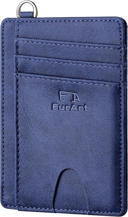 FurArt Slim Minimalist Wallet, Front Pocket Wallets, RFID Blocking, Credit Card Holder for Men