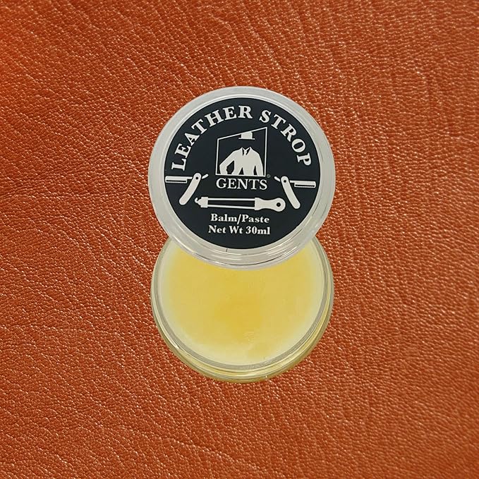 G.B.S Leather Strop 30ml Conditioning Paste Professional Hone and Sharpen your Shaving Razor, blade, knives, cutlery and tools- Leather Balm (Pack of 5)