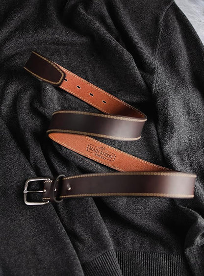 Main Street Forge The Executive Leather Belt | Made in USA | Men's Dress Belt | 1 1/4 Inch Belt