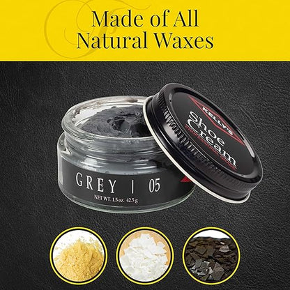 Kelly's Grey Shoe Polish 1.5 oz - Professional Leather Shoe Cream