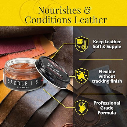 Kelly's Saddle Shoe Polish 1.5 oz - Professional Leather Shoe Cream