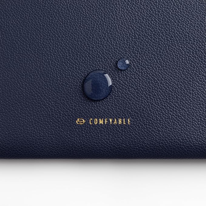 Comfyable Leather Laptop Sleeve Compatible with 16 Inch MacBook Pro M5 Pro/Max & 15 Inch MacBook Air M5 2026 (Loose Fit), Blue
