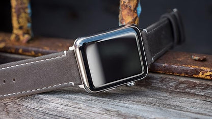 BARTON WATCH BANDS - Top Grain Leather Watch Bands Compatible with Apple Watch Models - 1, 2, 3, 4, 5, 6, 7, 8, 9, 10, SE, Ultra & Ultra 2