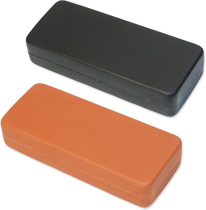 Eyeglass Case 2PCS,Glasses Case Hard Shell,Hard Eyeglass case for Women Men