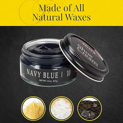 Kelly's Navy Shoe Polish 1.5 oz - Professional Leather Shoe Cream