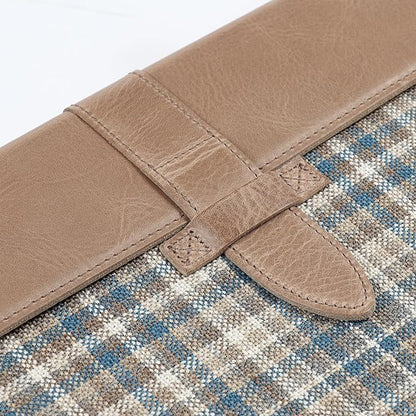 LONDO Leather Sleeve Compatible with MacBook Pro 14 & Air 13-13.3 Inch (M5, M4, M3, M2, M1, Pro, Max) & iPad Pro 12.9, Premium Top Grain Leather Laptop Bag, Mink 2020 to 2026 Models