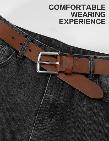 Thicken Full Grain Leather Mens Belt Heavy Duty Mens Work Belt Mens Belt High Hardness Buckle Packed In Gift Box