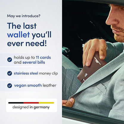 TRAVANDO Mens Wallet with Money Clip AUSTIN RFID Blocking Bifold Credit Card Holder for Men with Gift Box