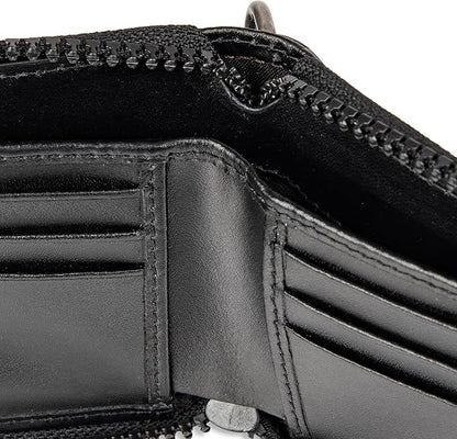 Dickies Men's RFID Everyday Leather Bifold Chain Wallet Black