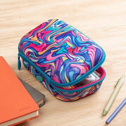 ZIPIT Colorful Pencil Box for Girls, Cute Pencil Case for School, Large Capacity Stationery Organizer Box