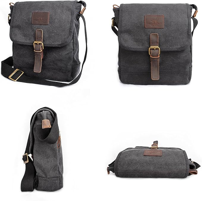 Canvas Messenger Bag Small Crossbody Bag Casual Travel Working Tools Bag Shoulder Bag Hold Phone Handset Anti Theft | Small, Casual, Travel, Working Tools Bag, Hold Phone, Handset