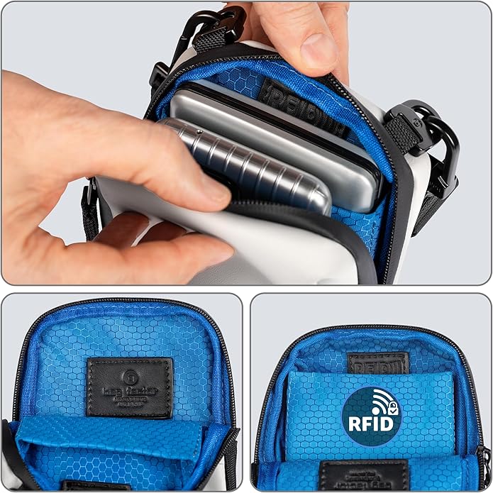 Cell Phone Crossbody Sling Bag EDC – RFID Small Shoulder Bag with Urban Tech Aesthetic