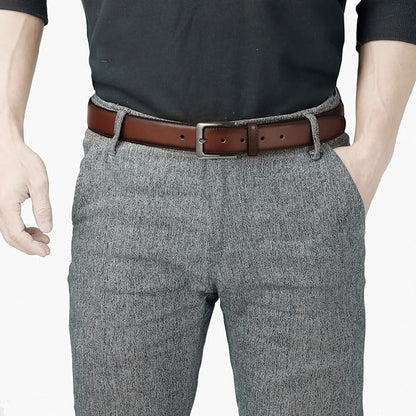 VATAN Men's Genuine Leather Dress Belts, Handmade Classic Every Day Leather Jeans Belt for Men Work Business Casual