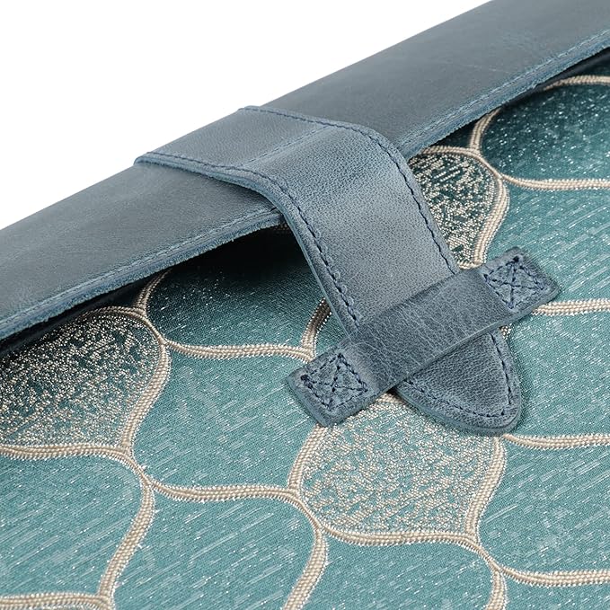 LONDO Leder Hülle Kompatibel mit MacBook Pro 14 & Air 13-13.3 Zoll (M5, M4, M3, M2, M1, Pro, Max) & iPad Pro 12.9, Premium Vollleder Laptop Tasche, Blue Modelle 2020 bis 2026