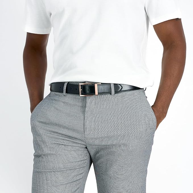 Kenneth Cole REACTION Men's 2-in-1 Reversible Dress Belt