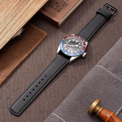 SEURE Quick Release Watch Band,Top Genuine Leather Watch Straps 19mm 20mm 21mm 22mm 24mm for Men and Women