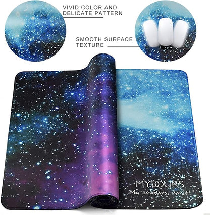 Mydours XXL Gaming Mouse Pad 48x16 Inches, Extra Large Mouse Pad with Fabric & Non-Slip Rubber, Desk Pad for PC Gaming & Office Workspace, Desk Pad for Keyboard & Computer Accessories (Universe)