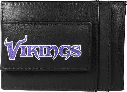 Siskiyou Sports NFL unisex Leather Cash & Cardholder & Money Clip