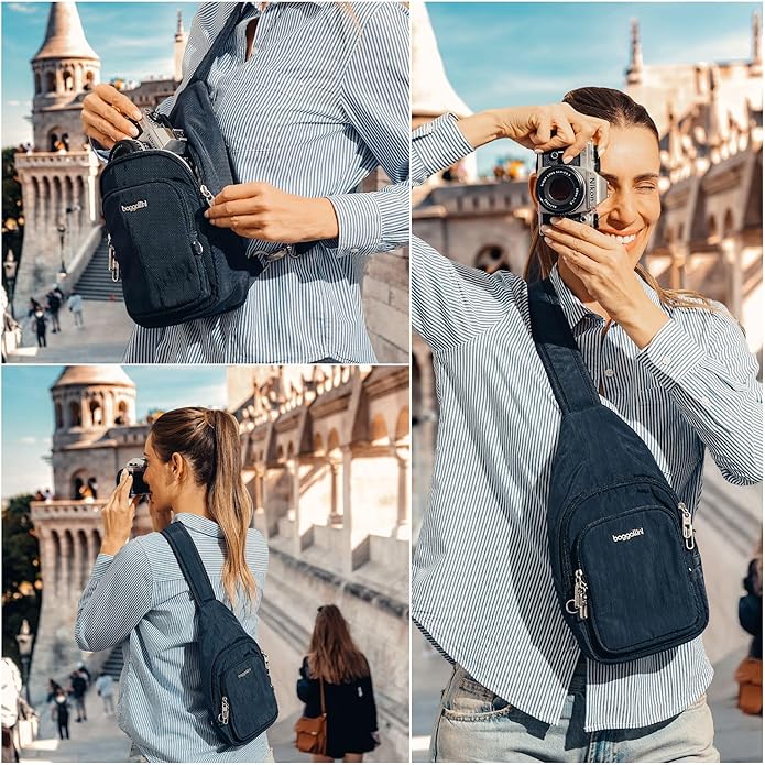 Baggallini womens Securtex Anti-theft Daytripper Sling