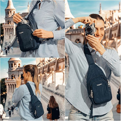 Baggallini womens Securtex Anti-theft Daytripper Sling