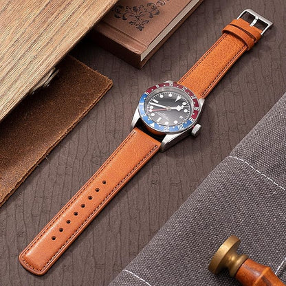 SEURE Quick Release Watch Band,Top Genuine Leather Watch Straps 19mm 20mm 21mm 22mm 24mm for Men and Women
